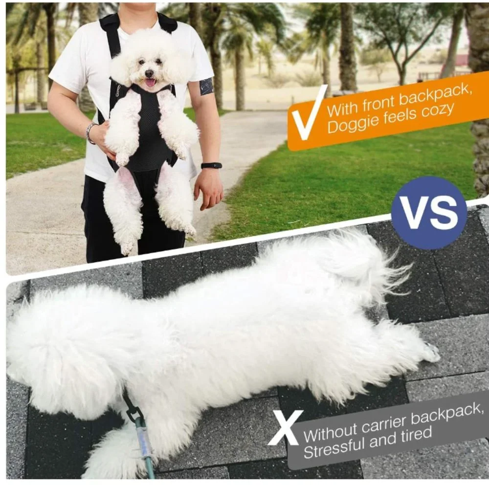 Pawaboo Pet Carrier Backpack, Adjustable Pet Front Cat Dog Carrier Backpack Trav